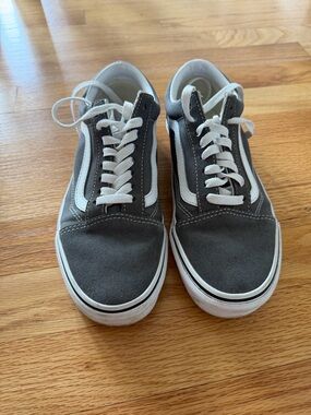 Vans Old Skool Low Top Sneakers — Pewter Grey / White